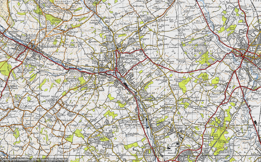 Old Map of Bennetts End, 1946 in 1946