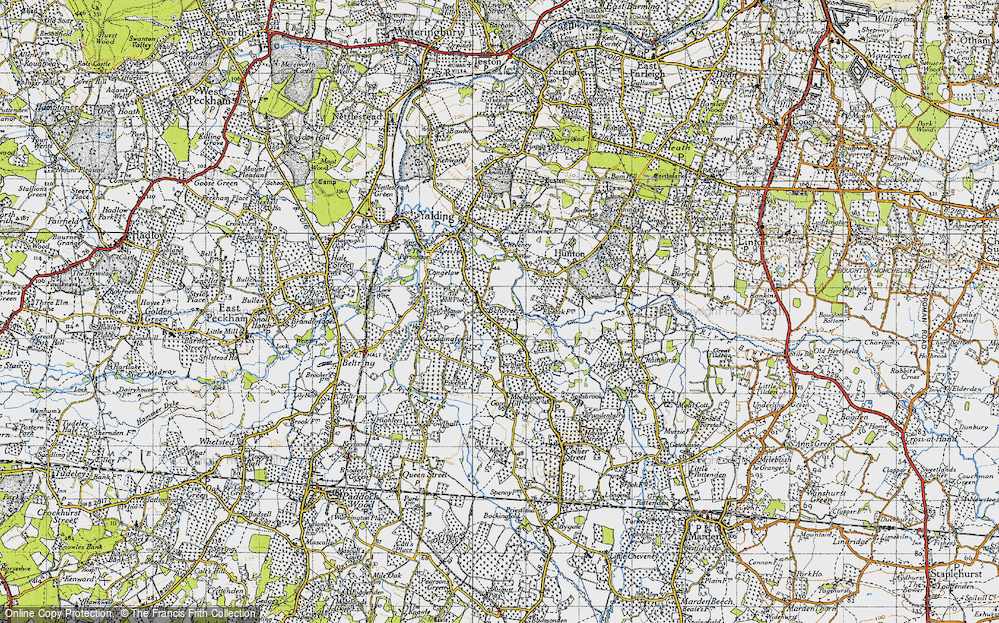 Old Map of Benover, 1940 in 1940