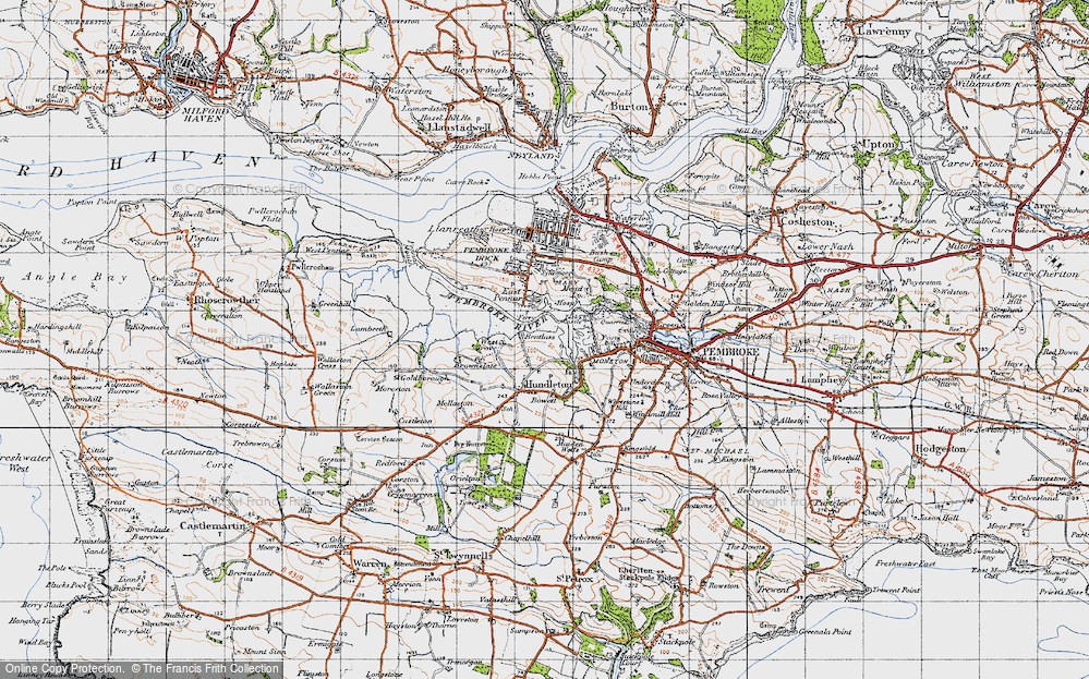 Old Map of Bentlass, 1946 in 1946