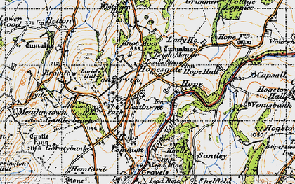 Old map of Bentlawnt in 1947