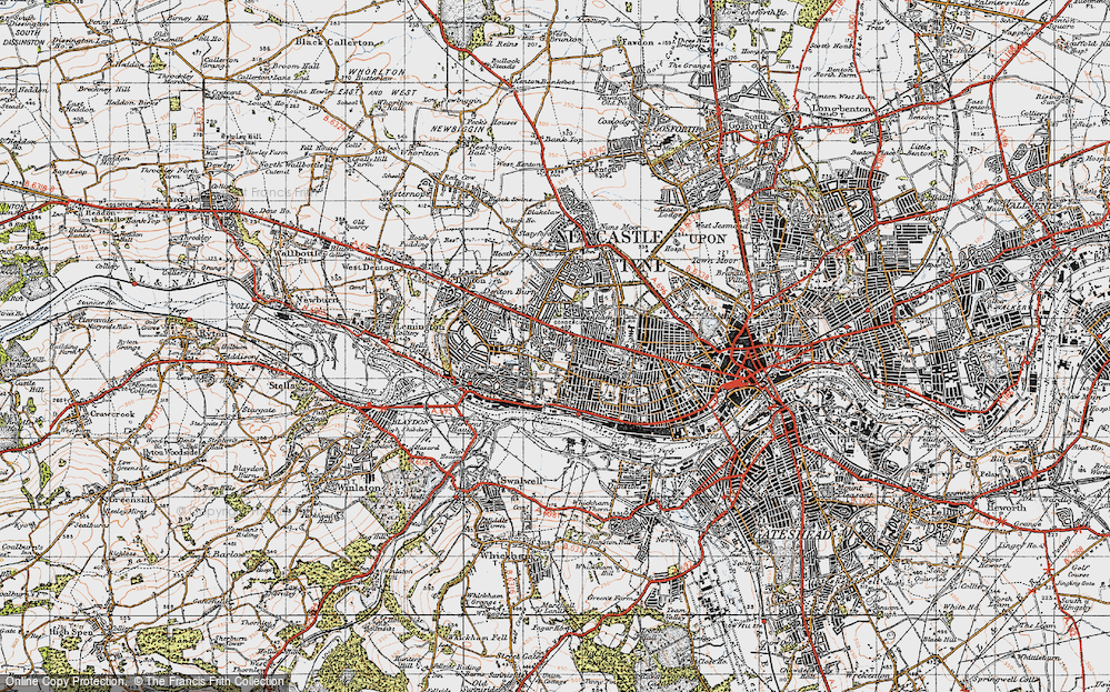 Old Map of Benwell, 1947 in 1947