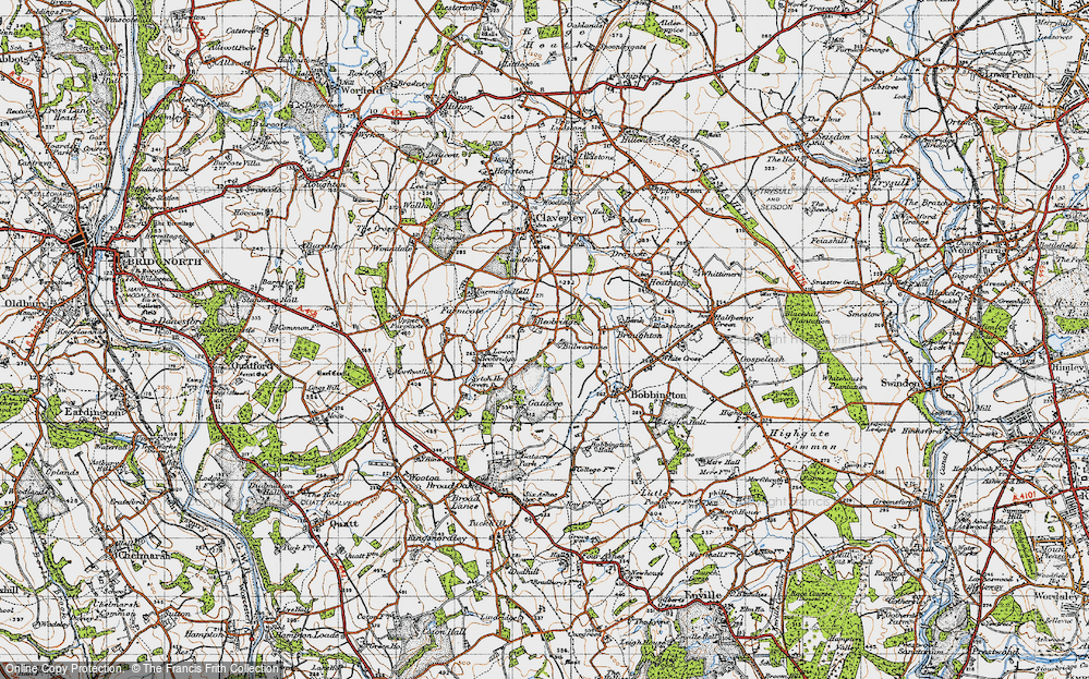 Old Map of Beobridge, 1946 in 1946