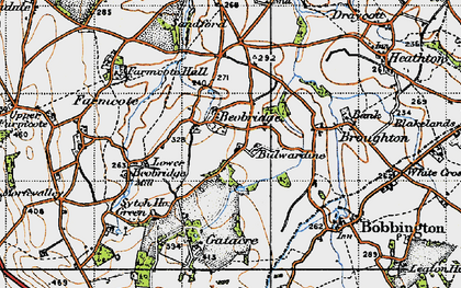 Old map of Beobridge in 1946