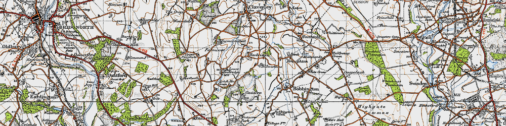 Old map of Bulwardine in 1946