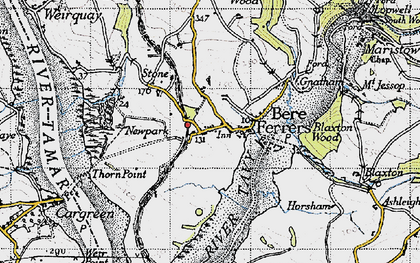 Old map of Blaxton Wood in 1946