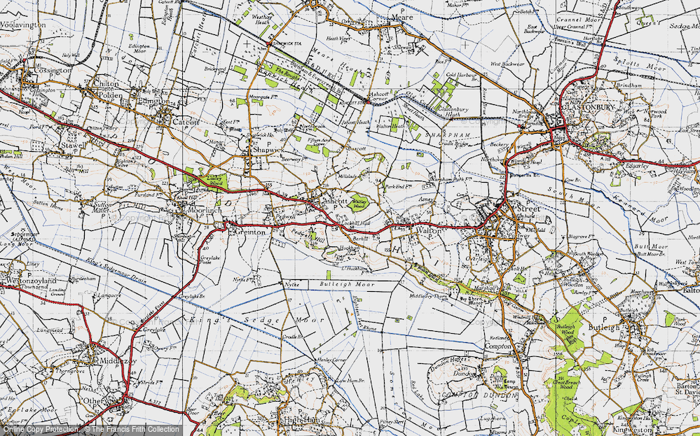 Old Map of Berhill, 1946 in 1946