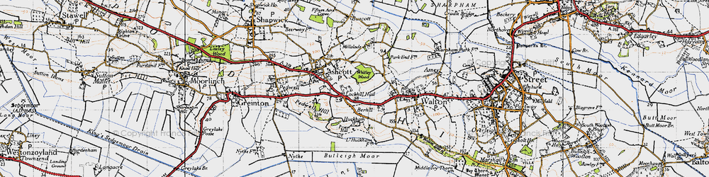 Old map of Berhill in 1946