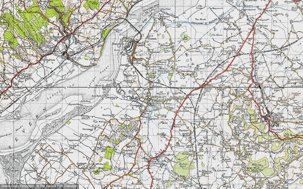 Old Map of Berkeley, 1946 in 1946