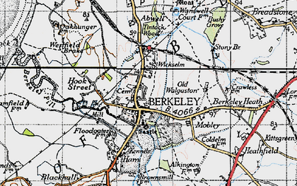 Old map of Berkeley in 1946