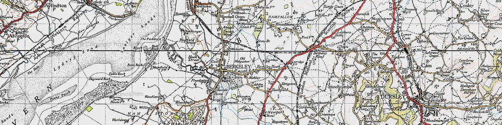 Old map of Bushy Grove in 1946