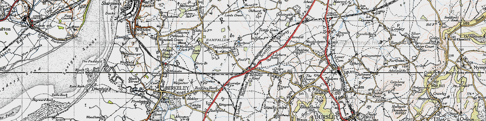 Old map of Berkeley Road in 1946
