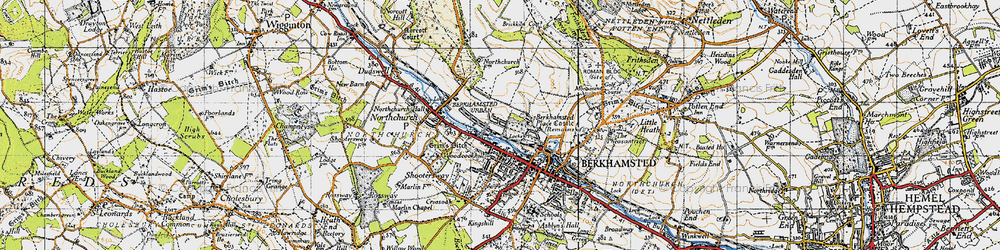 Old map of Berkhamsted in 1946