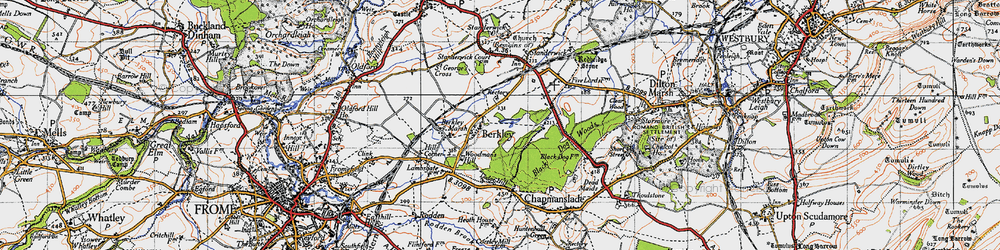 Old map of Woodman's Hill in 1946