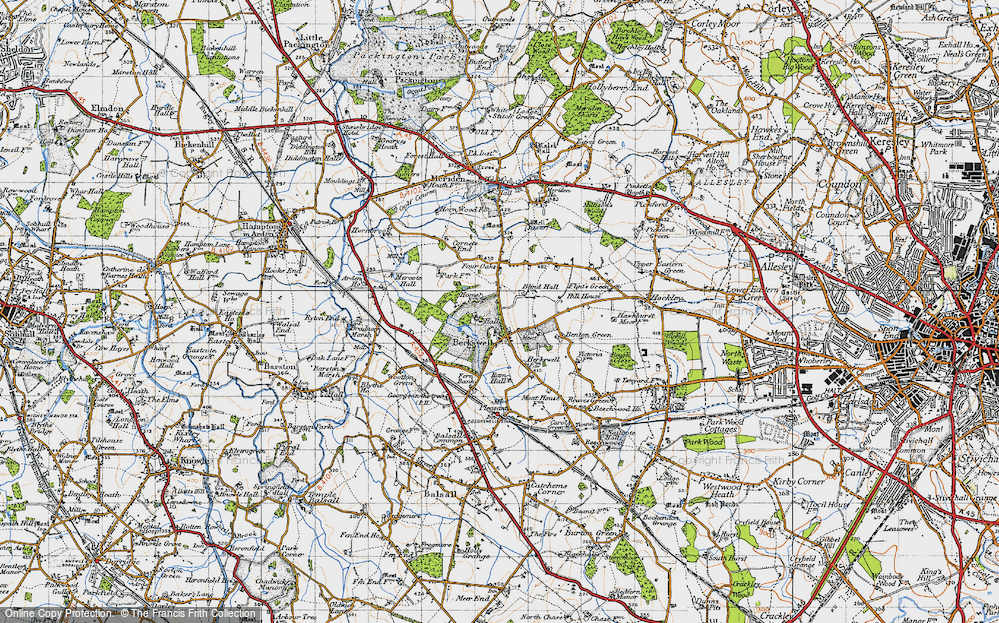 Old Map of Berkswell, 1947 in 1947