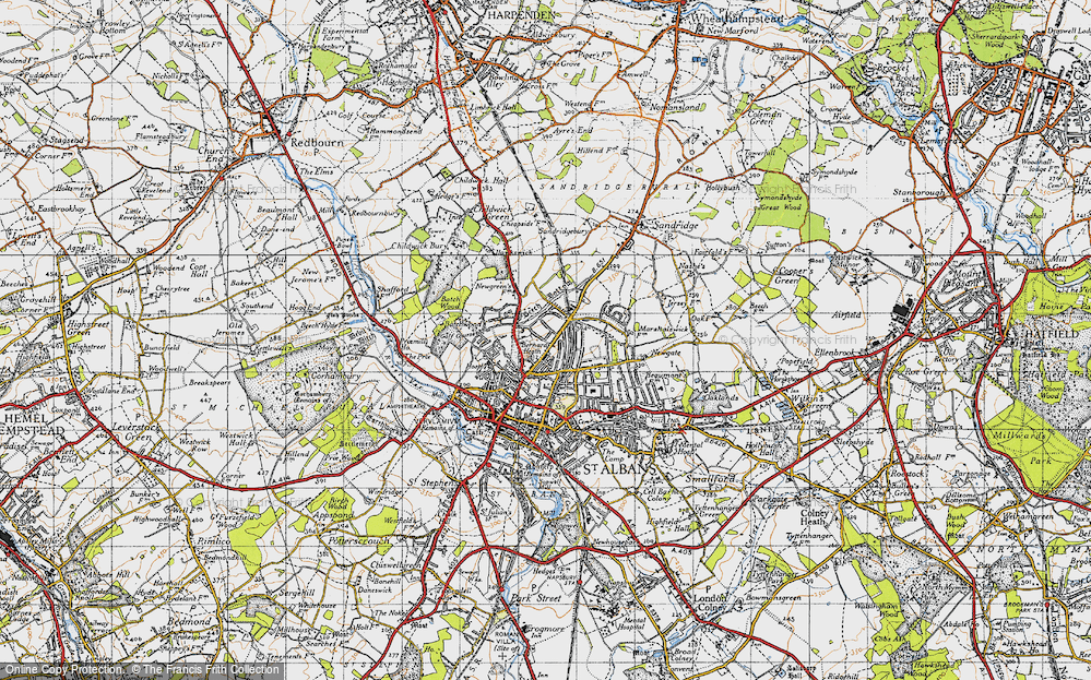 Old Map of Bernards Heath, 1946 in 1946