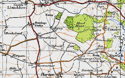 Old map of Berry in 1946