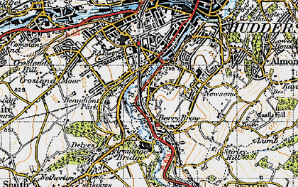 Old map of Berry Brow in 1947