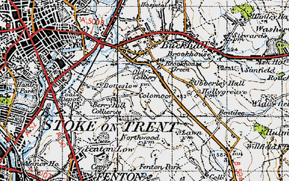 Old map of Berry Hill in 1946