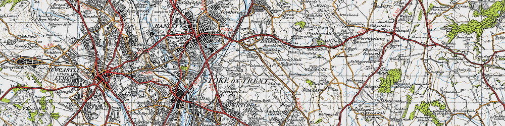 Old map of Berry Hill in 1946
