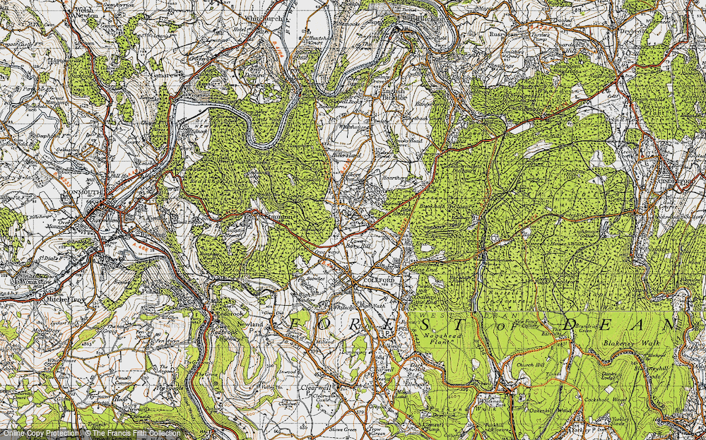 Old Map of Berry Hill, 1946 in 1946
