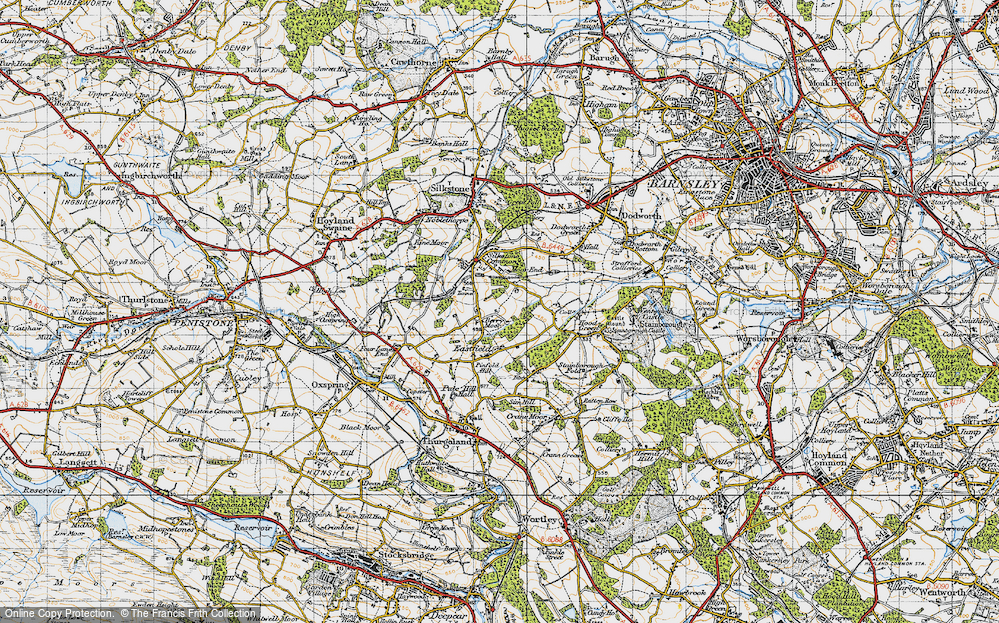 Old Map of Berry Moor, 1947 in 1947