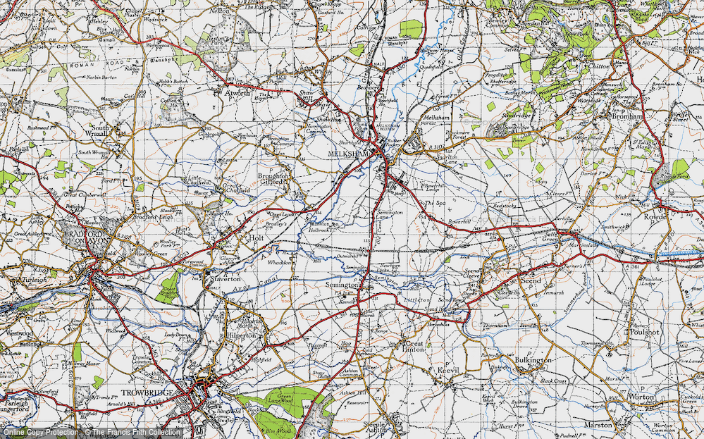 Old Map of Berryfield, 1940 in 1940