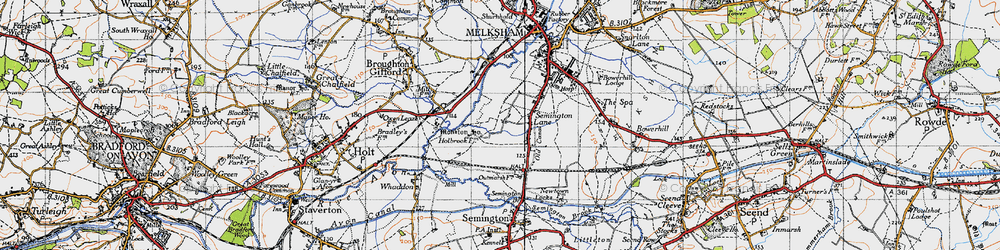 Old map of Berryfield in 1940