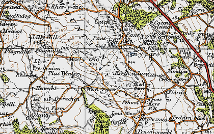 Old map of Berth-ddu in 1947