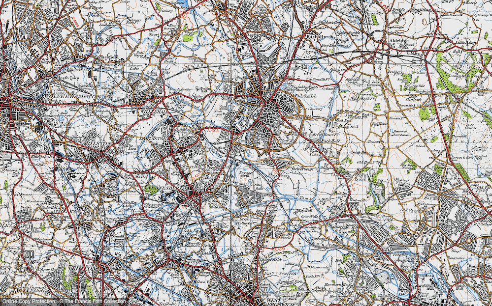 Old Map of Bescot, 1946 in 1946