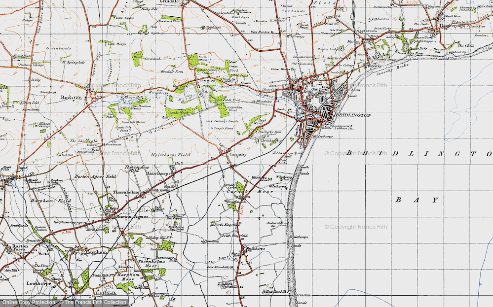 Old Map of Historic Map covering Wilsthorpe in 1947