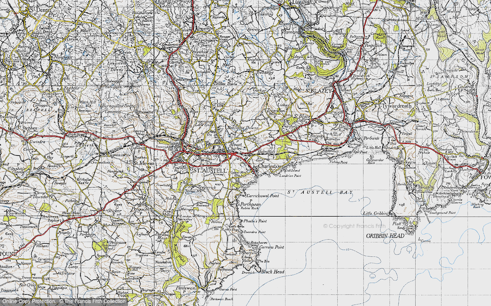 Old Map of Bethel, 1946 in 1946