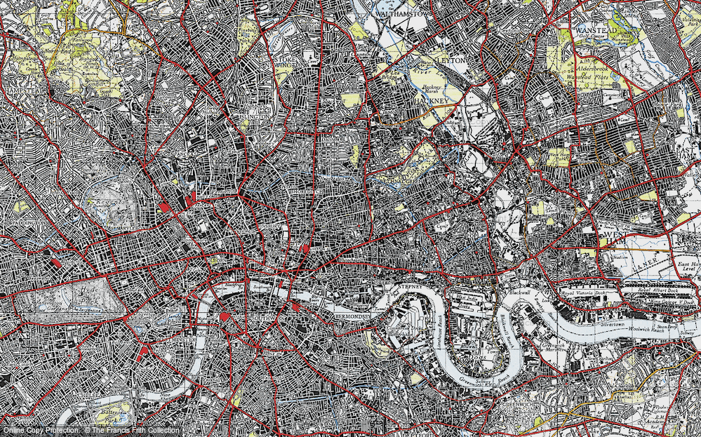 Old Map of Bethnal Green, 1946 in 1946