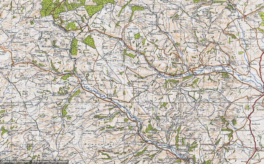 Old Map of Bettws-y-crwyn, 1947 in 1947