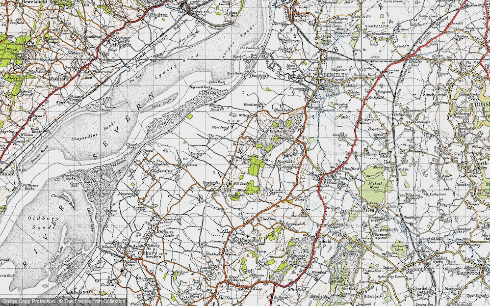 Old Map of Bevington, 1946 in 1946