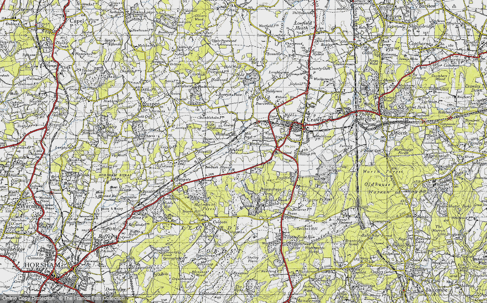 Old Map of Bewbush, 1940 in 1940