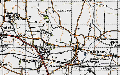 Old map of Bexfield in 1946