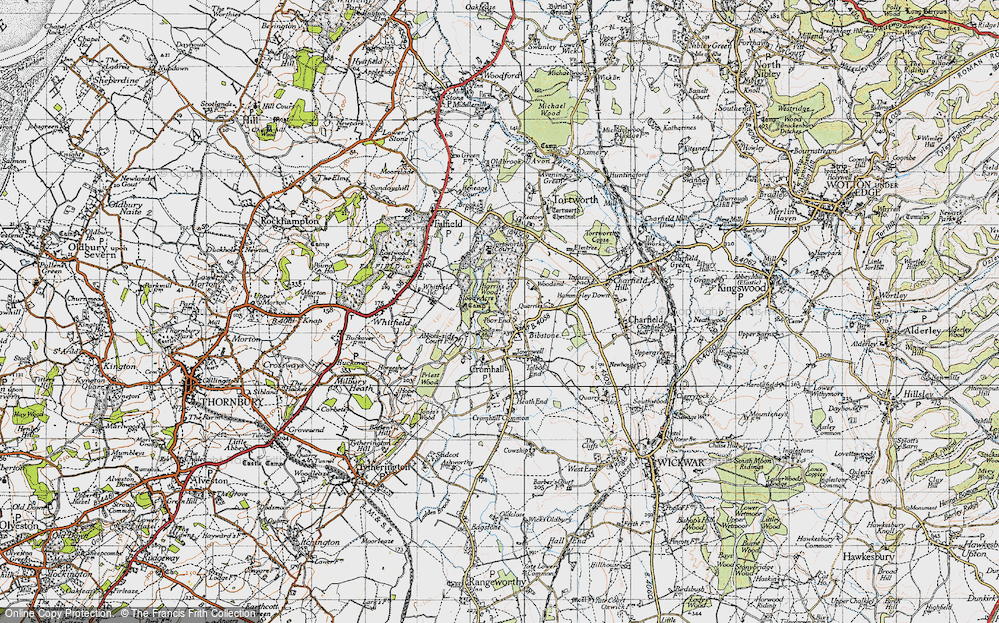 Old Map of Bibstone, 1946 in 1946