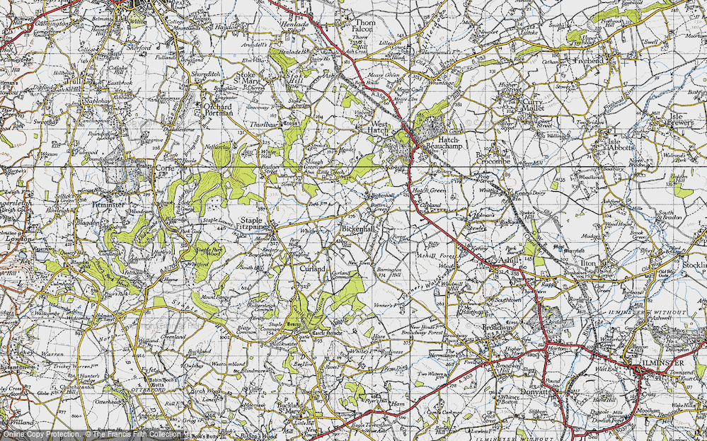 Old Map of Bickenhall, 1946 in 1946