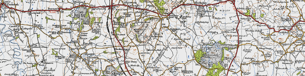 Old map of Larkton Hill in 1947