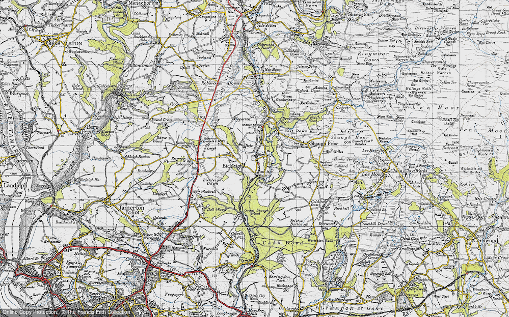 Old Map of Bickleigh, 1946 in 1946