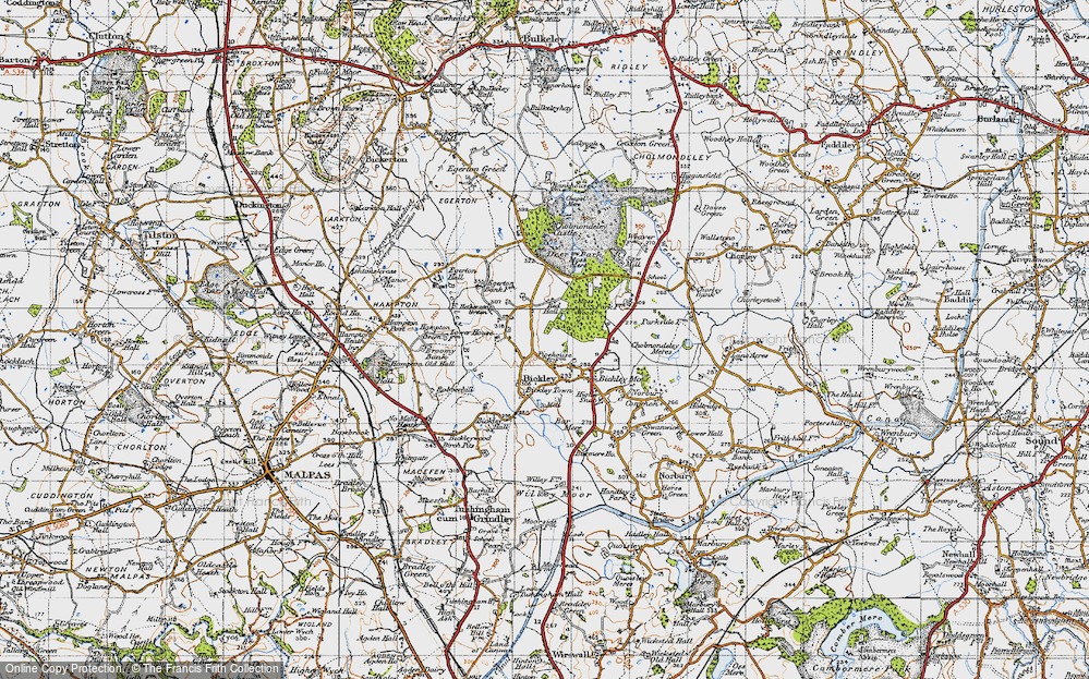 Old Map of Bickley, 1947 in 1947