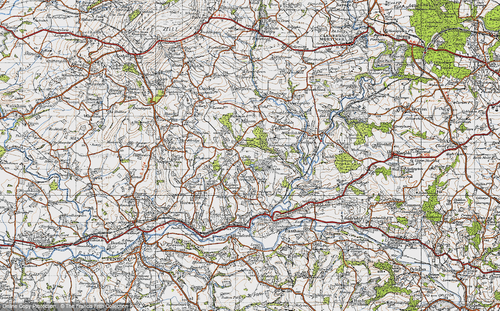 Old Map of Bickley, 1947 in 1947