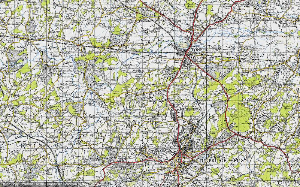 Old Map of Bidborough, 1946 in 1946