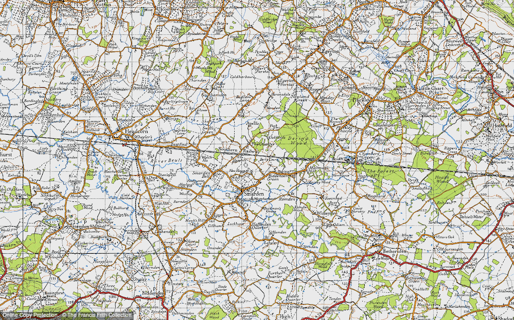 Old Map of Biddenden Green, 1940 in 1940