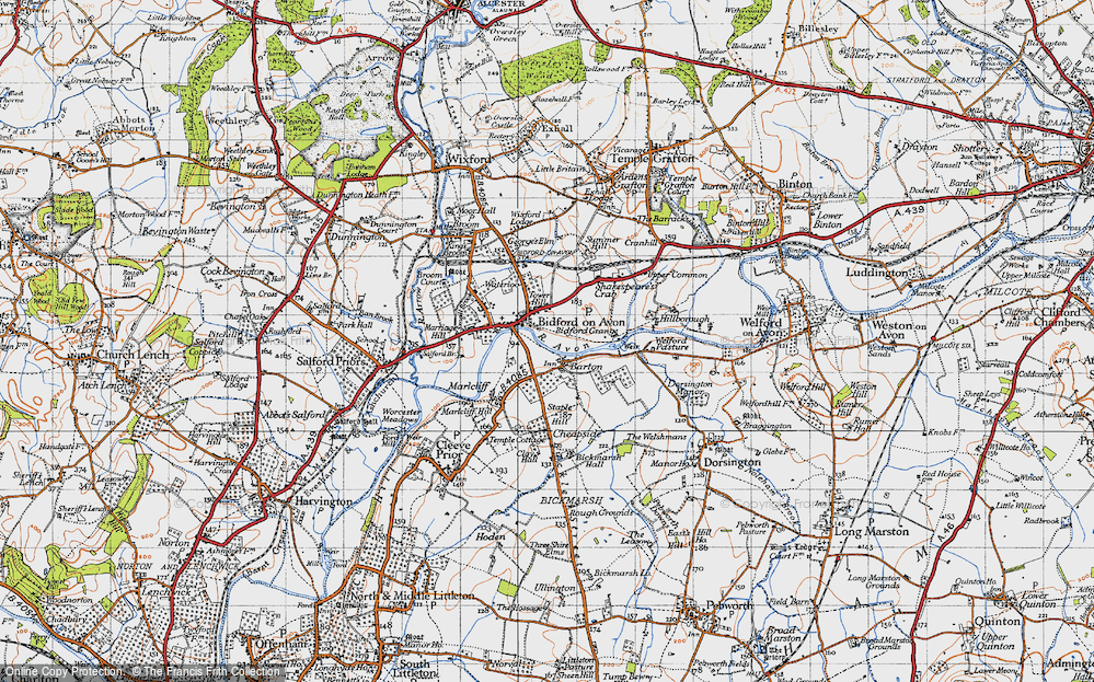 Old Map of Bidford-on-Avon, 1946 in 1946