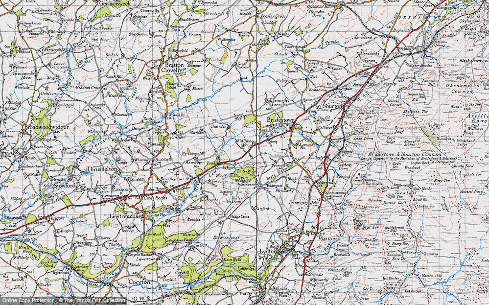 Old Map of Bidlake, 1946 in 1946