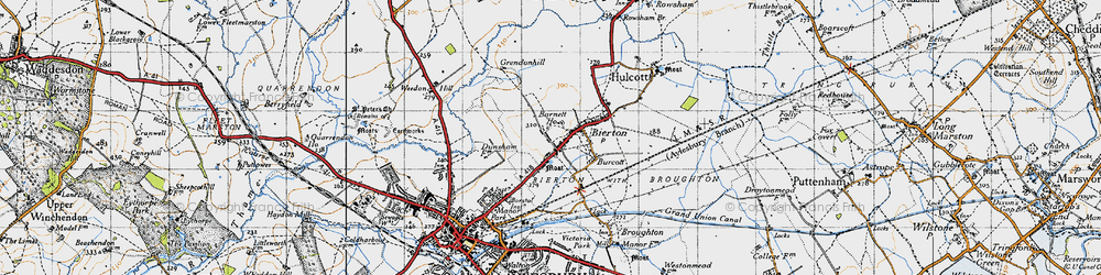 Old map of Barnett Ho in 1946