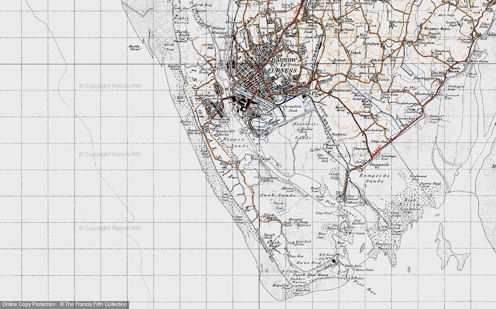 Old Map of Biggar, 1947 in 1947