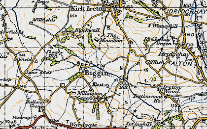 Old map of Biggin in 1946