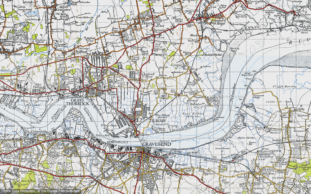 Old Map of Biggin, 1946 in 1946